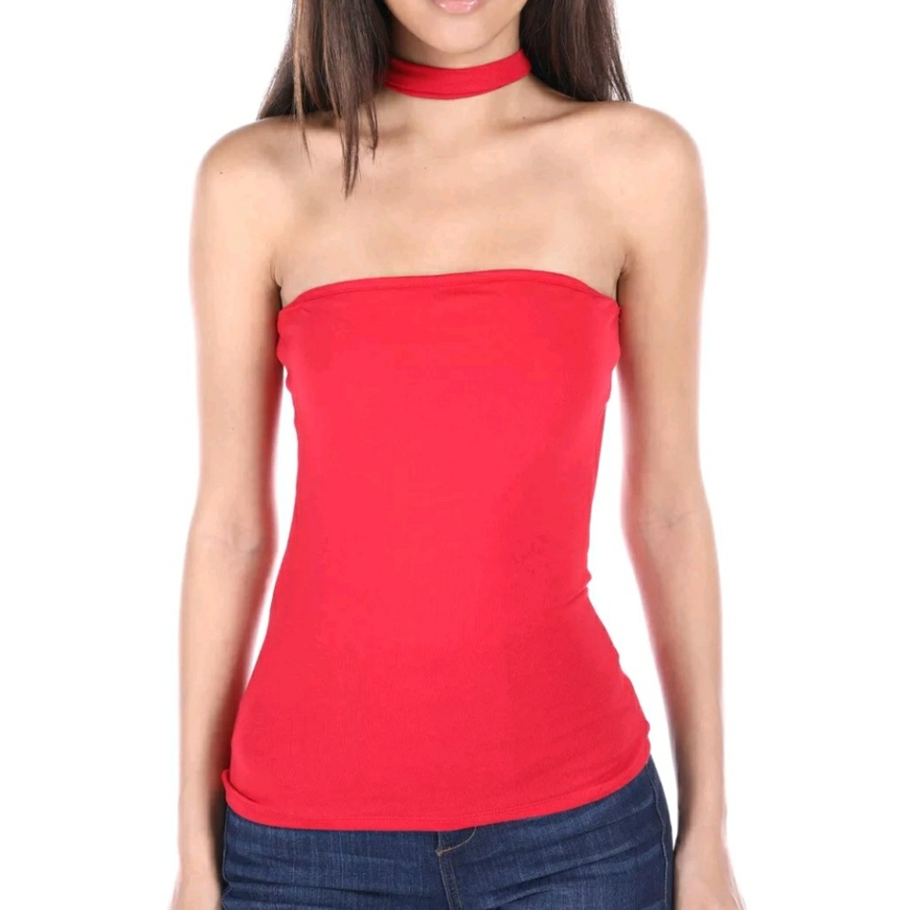 SaltTree women's tube top and choker